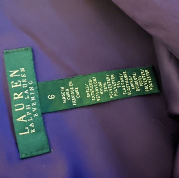 Ralph Lauren purple cocktail dress - Picture 3 of 4